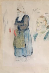Studi di contadini bretoni, 1888